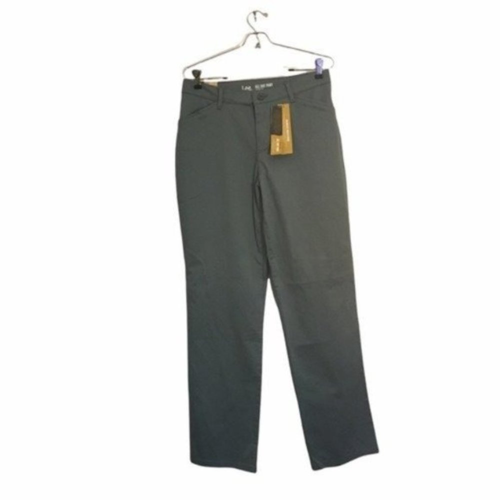 Lee All Day Pant Straight Leg Relaxed Fit Balsam Green Size 8 Medium